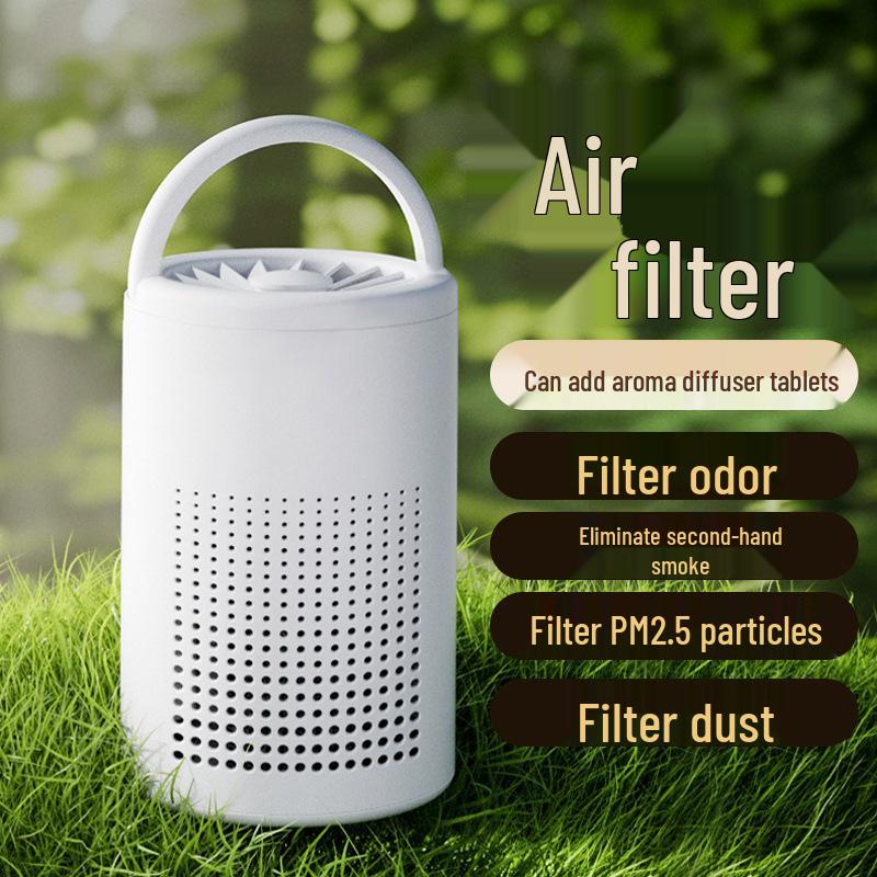 HEPA Air Purifier: Desktop Diffuser, Dust & Smoke Remover, Activated Carbon Filter