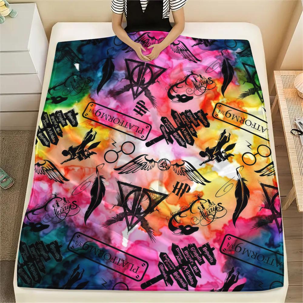 Hermione Granger Soft Flannel Blanket, Print for Bedrooms Sofas Beds, Suitable for Travel Picnic Chair -HYQ19