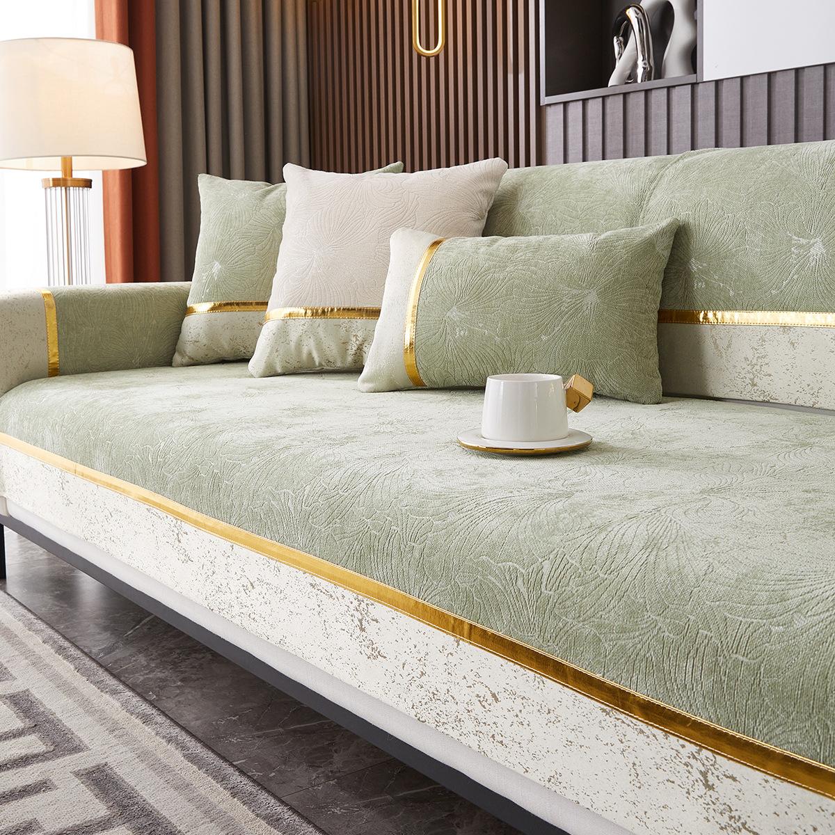 

Light Luxury Sofa Cushion Chenier Seat Cushion Is Universal In All Seasons, High-End Feeling Cover Cloth, Non-Slip Sofa Cover Cover Cloth Towel 70*70cm