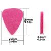 5Pcs 3.5mm Rainbow Felt Ukulele Picks, Soft Durable Thumb Picks for Acoustic, Electric, Bass & Multi-Instrument, Warm Tones  ZSY