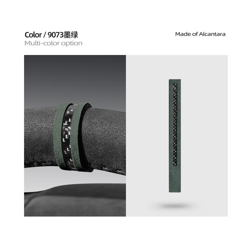 

Car Steering Wheel Carbon Fiber Marker For BMW F30 F20 G20 F10 1 2 3 Serie Made of Alcantara Center Red Line Sticker Accessories