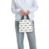 AR-15 Tan Camo Gun - White Insulated Lunch Bag for Women Children Leakproof Food Boxes Thermal Lunch Box Tote