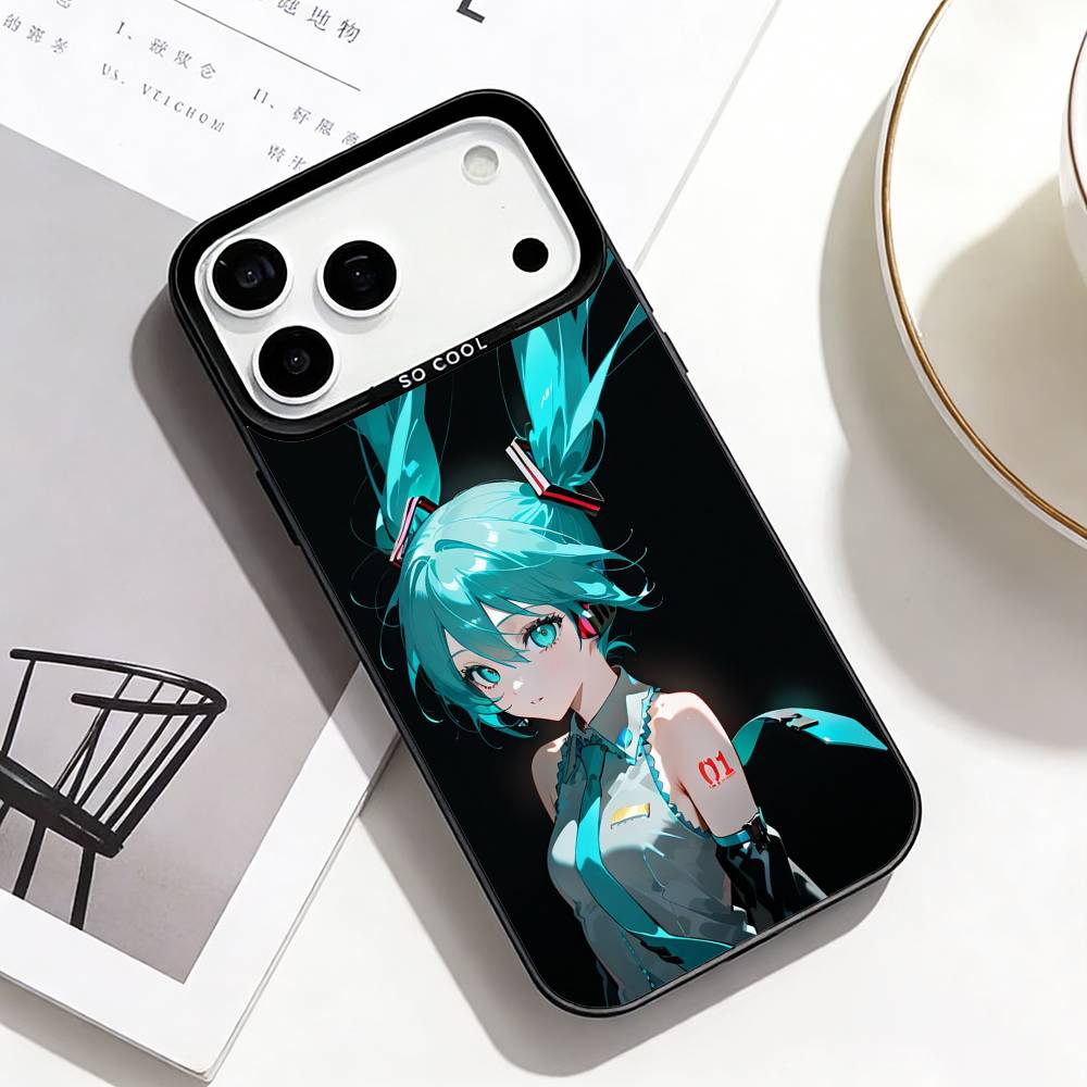 C-Cyber Note Virtu Phone Case For iPhone17,16,15,14,13,12,11 Plus,Pro Max Black Border Silver  Plated Cover