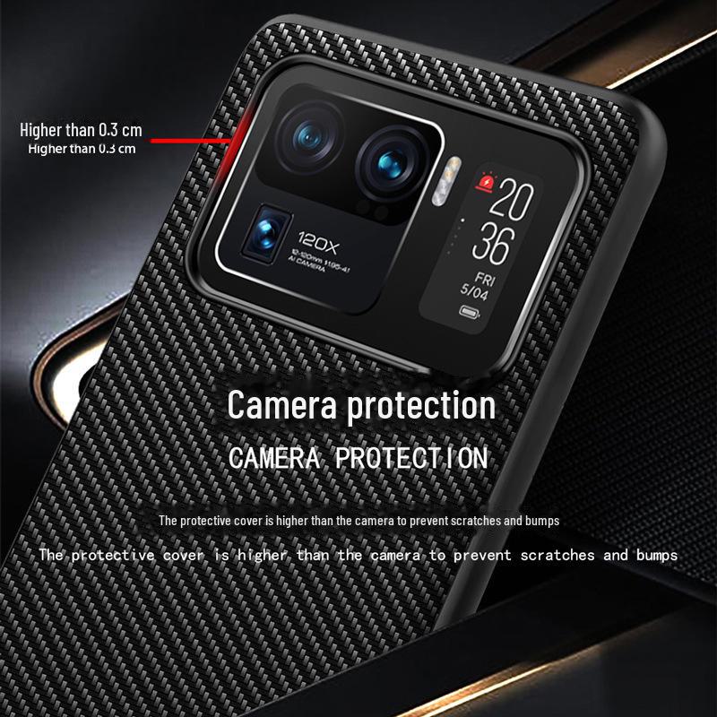 Xiaomi 13Ultra Carbon Fiber Pattern Kevlar Anti-Fall Leather Case for Xiaomi 11Pro