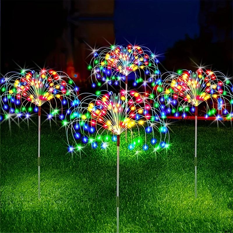 1pc Solar Powered String Lamp Tree Waterproof Outdoor Bulb for Lawn Patio Garden 90/120/150/200 LEDs Light DIY Decoration