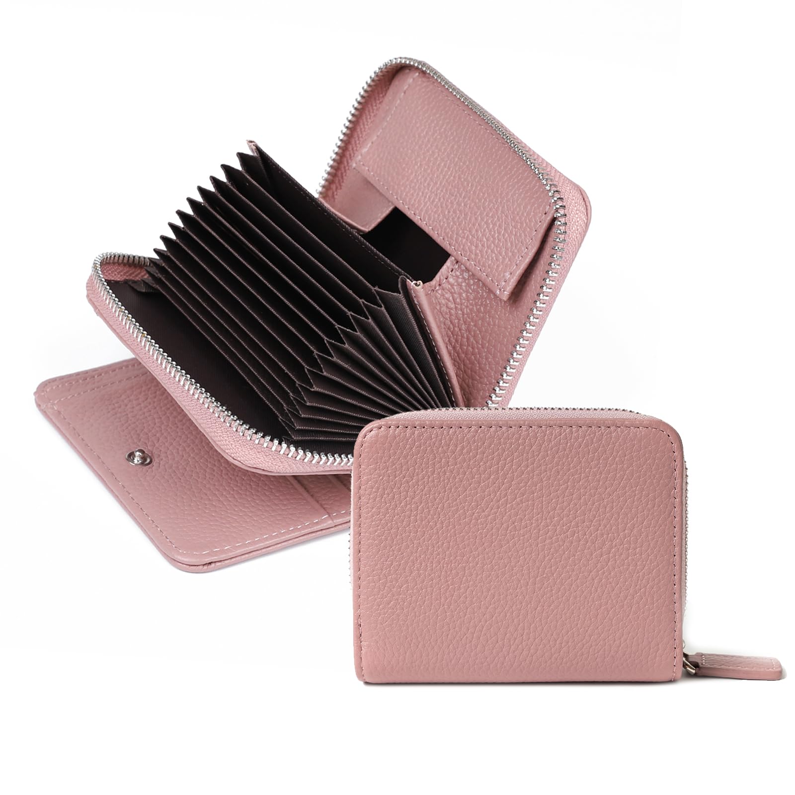 

Bifold Wallet for Men and Genuine Large RFID Card Coin Key [imeetu] Women, Leather, Capacity, Anti-Skimming, Compact, Accordion-Resistant, Case,