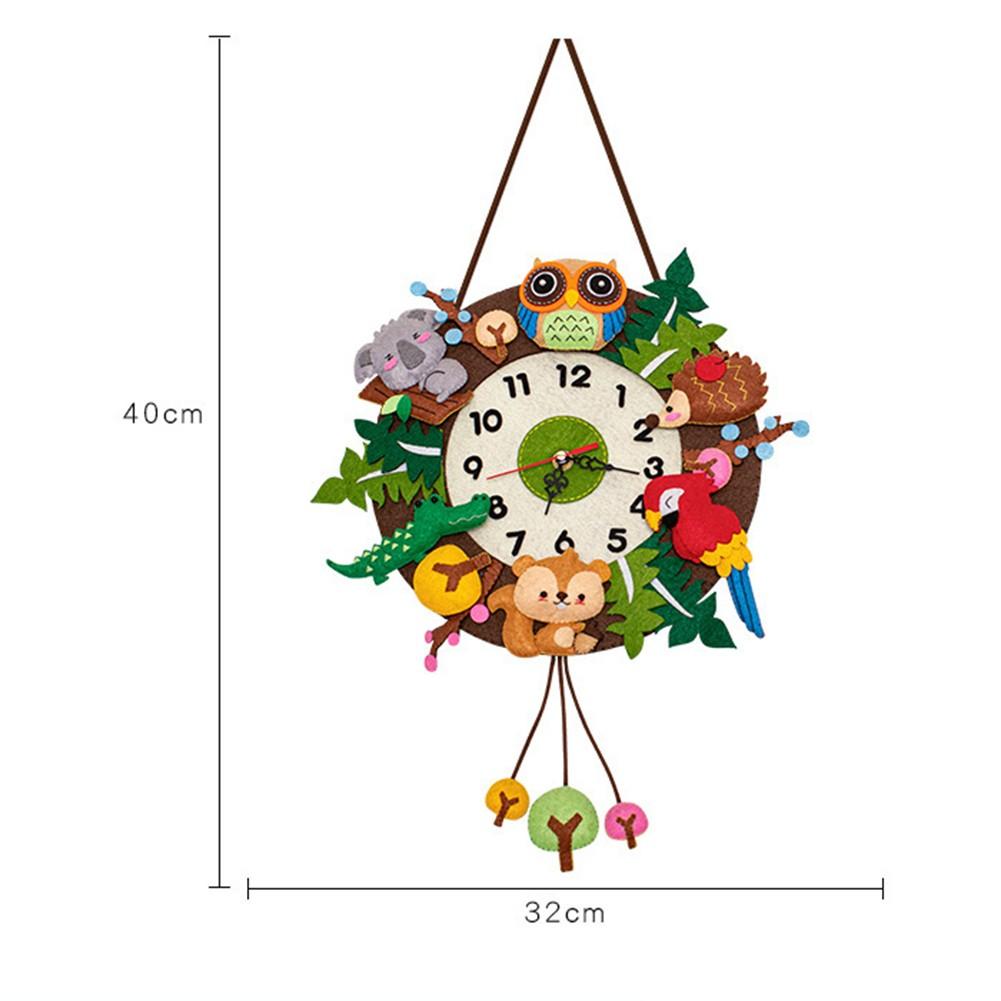 Kit ceas DIY Kit fetru Ceas de perete Kituri Ceas de perete DIY lucrat manual Decorare casă