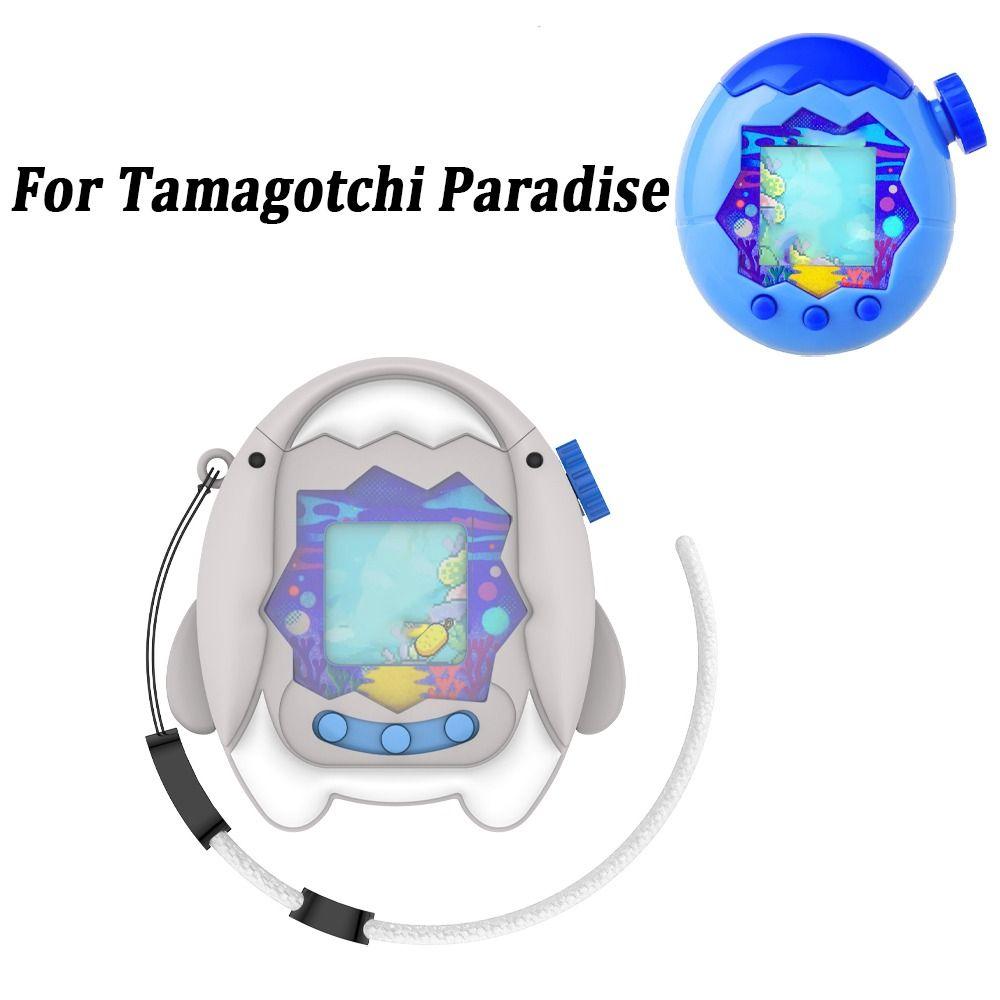 Silicone Games Console Protective Case Anti-Scratch Shockproof Skin Cover Sleeve with Lanyard for Tamagotchi Paradise