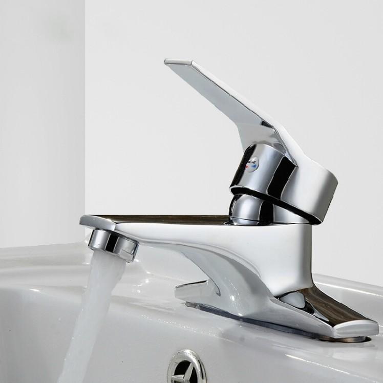 Wash Basin Faucet Double-hole Basin Faucet For Hot And Cold Water Sink Mixer Tap Bathroom Single-handle Basin Washbasin Faucet