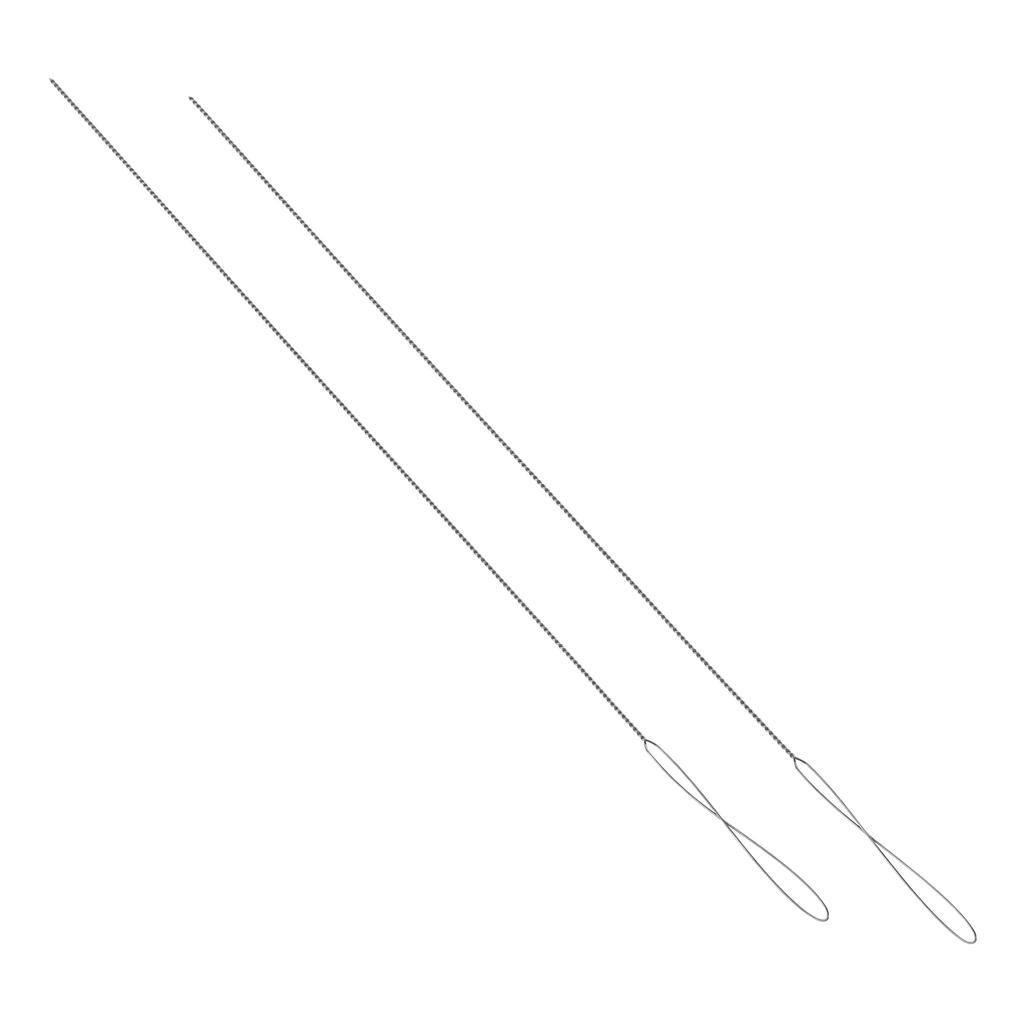 2Pcs 0.15-0.7mm Stainless Steel Big Eye Beading Needles Easy Thread String Cord Pins For Beads Pearls DIY Jewellry Making Tools