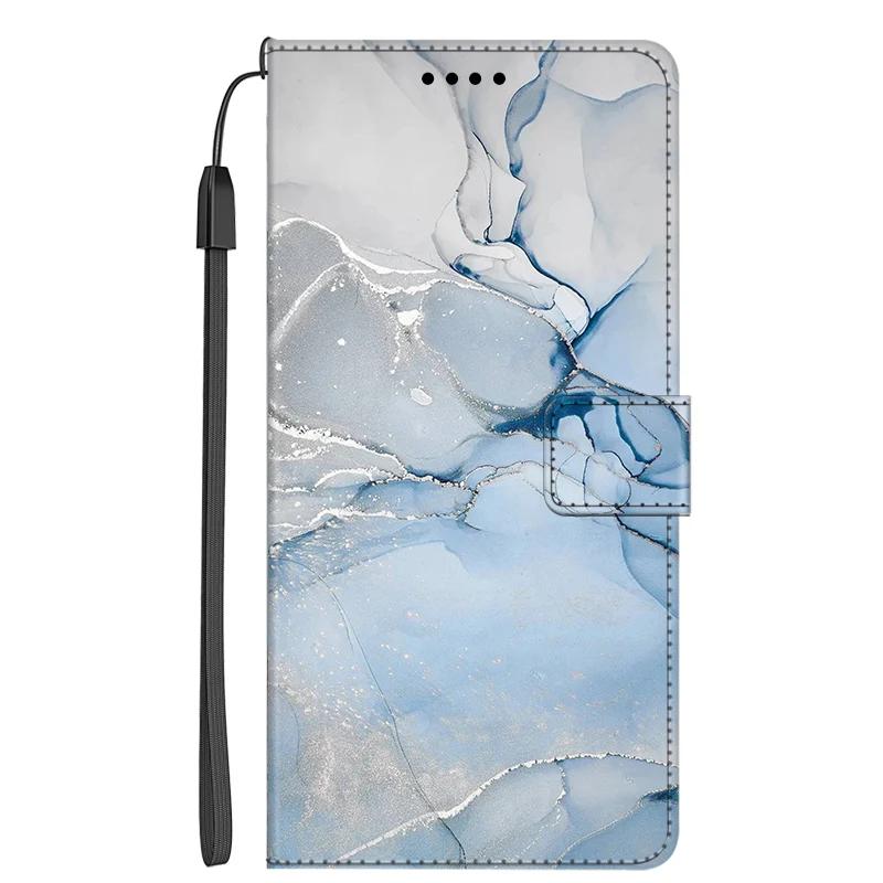 Leather Case For Samsung A17 Marble Color Wallet Phone Case for Funda Samsung Galaxy A17 5G Stand Book Flip Cover Full Protector