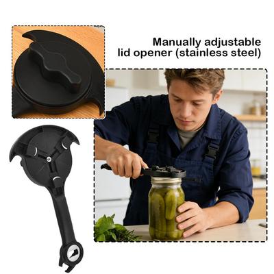 Multi-functional Professional Can Opener, Universal Bottle Cap Opener, Kitchen Bottle Opening Tool, Mineral Water Opener