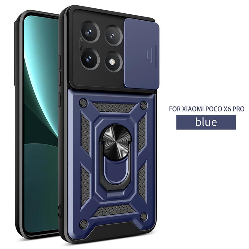 For Xiaomi Mi Poco X6 Pro 5G Case Magnetic Ring Armor Phone Cases For Poko Little X6 X 6 Pro X6pro Camera Protection Back Cover