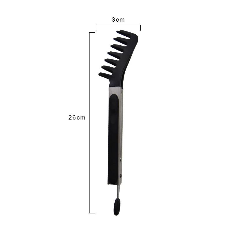 Silicone Anti-Scald Barbecue Clip Food Tongs Pastry Grill Meat Clamp Stainless Steel Non-Stick Utensils Kitchen Accessories
