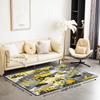 Cartoon Car Rug - Construction Truck Fleece Floor Mat, Excavator Themed Kids Bedroom Decor, Soft Non-Slip Indoor Playroom Carpet