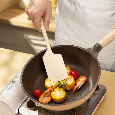 Silikonspatel Verstellbarer Schaber mit ergonomischem Griff Doppelseitiges Bogendesign Hitzebeständig Lebensmittelechtes Silikon Backwerkzeug Küchenutensilien