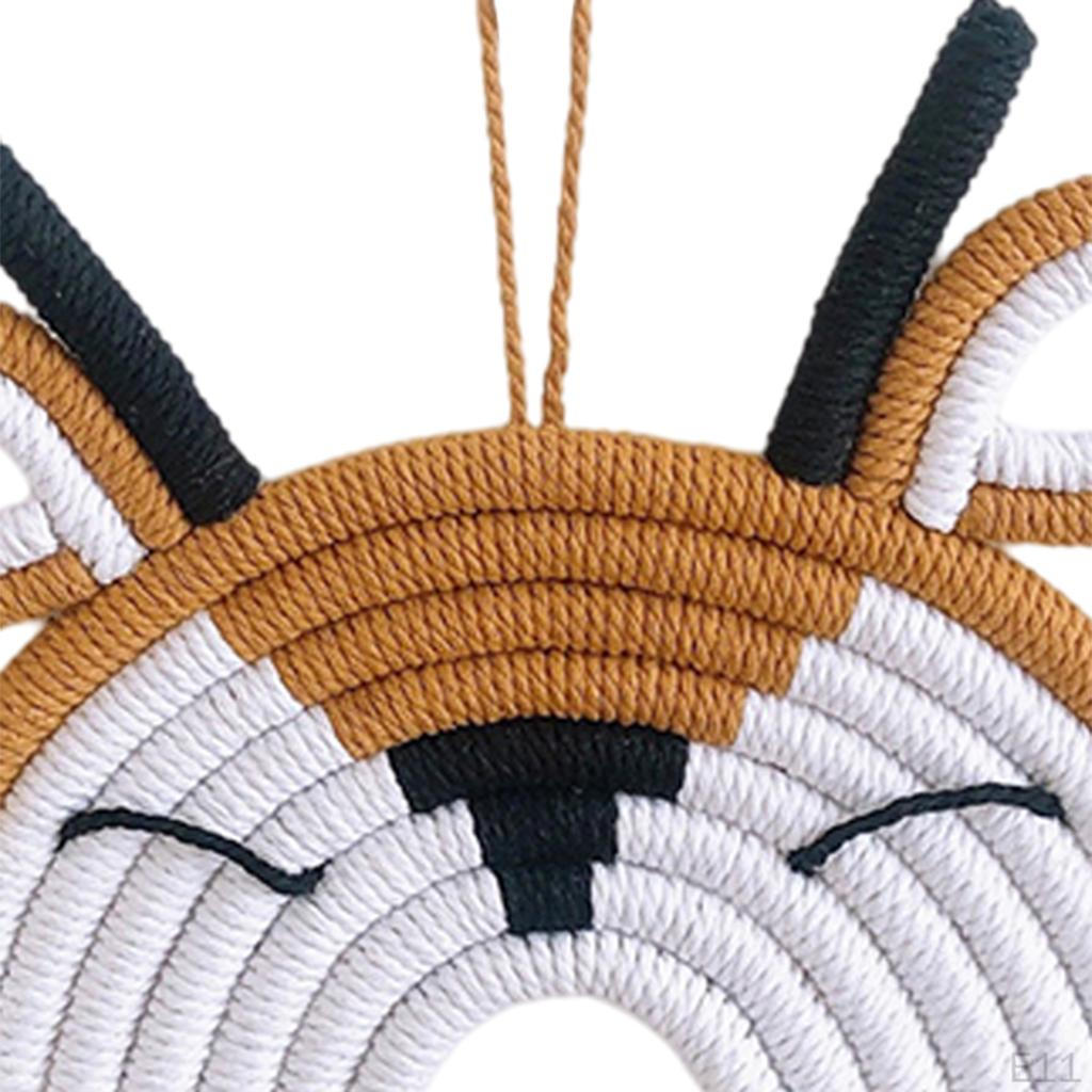 Decor Animal Macrame Wall Hanging, Hand Woven Decorative , Cute Nursery Decoration, for Festival
