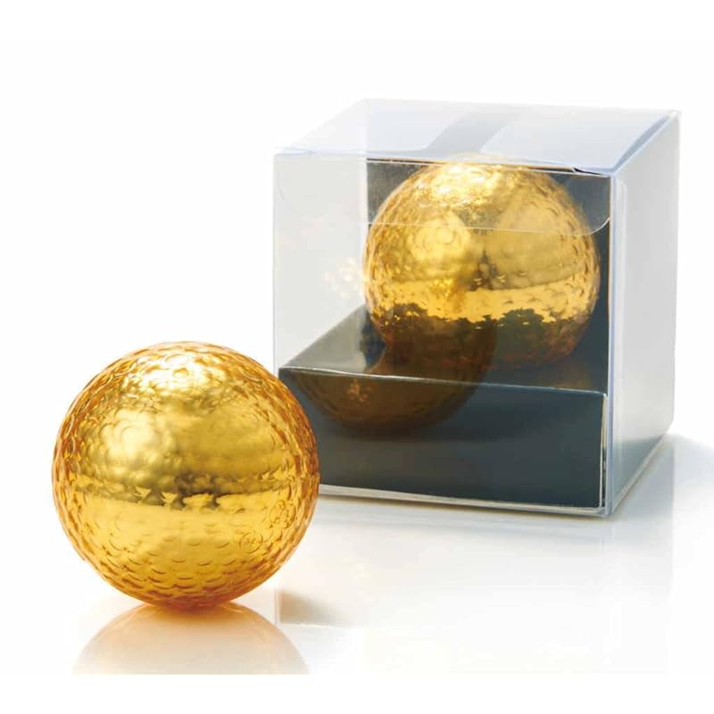 

shining gold golden golf ball Big impact Comes in clear case Golf competition participation award bingo tournament prizes Various participation awards