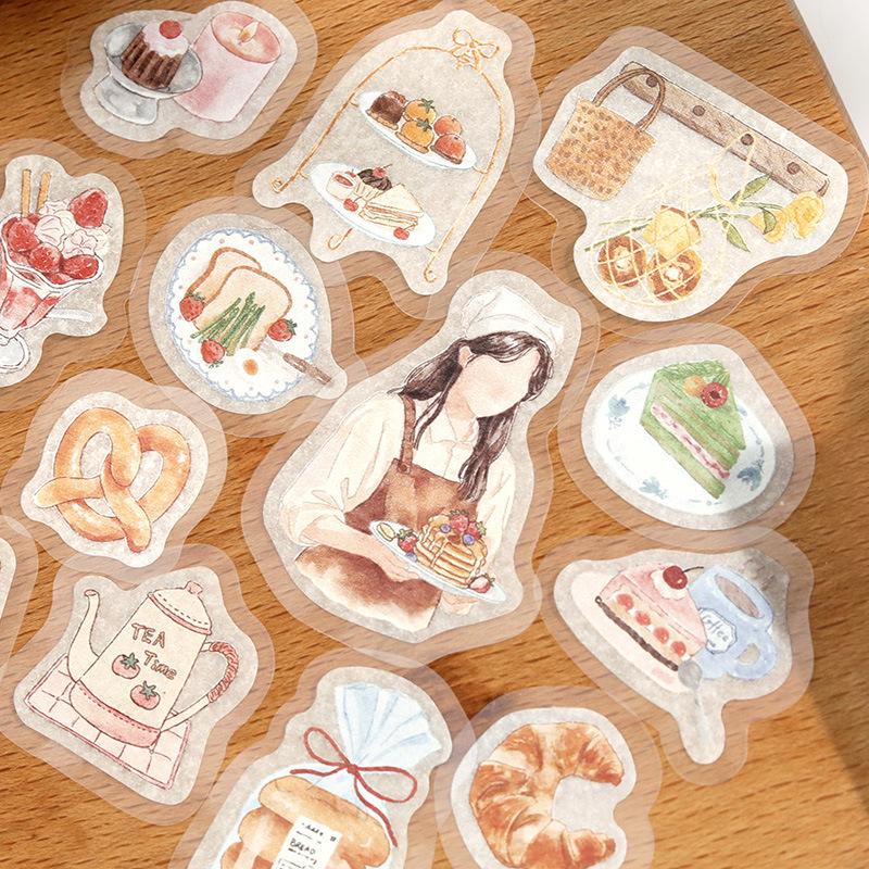 Washi Easy-Tear Sticker Pack: My Self-Healing Journal Series - Life Materials (4 Types)