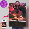 Dragon Vs Hero Monster Personalized D Textured Metal Poster Wall Art Tinplate Sign for Home Decoration Aesthetic Desk Decor