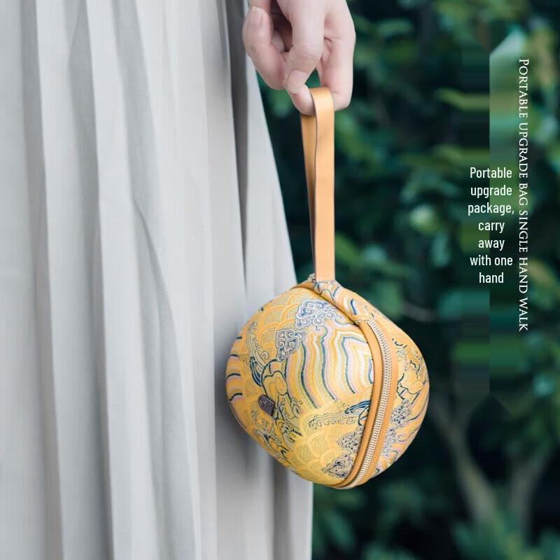 Edenus Portable Silver Travel Tea Set