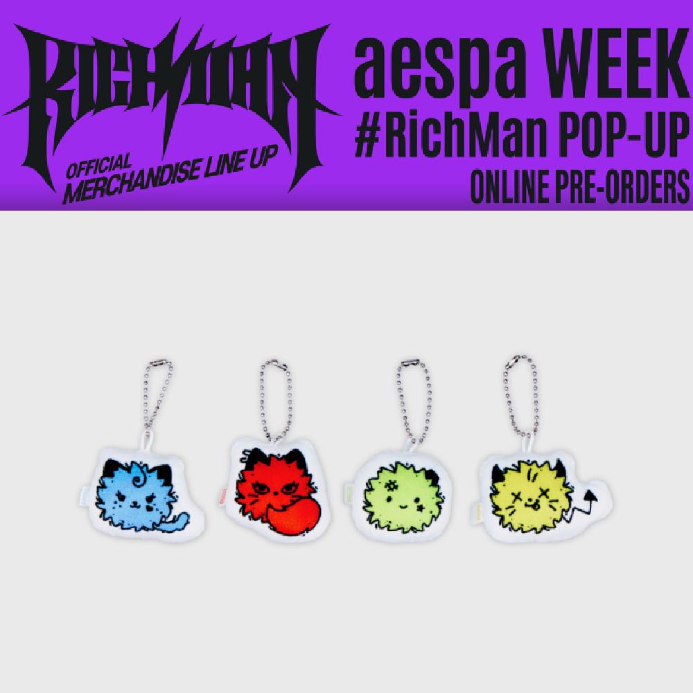 

Предзаказ aespa WEEK Богатый мужчина Случайный брелок-кушон Random 1ea