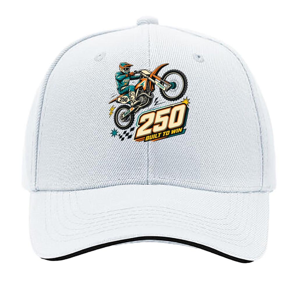 Vintage Motocross Number Badge Speed Sandwich Baseball Cap Sun Cap Outdoor Workouts Hat