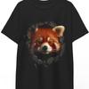 Roter Panda 3D Grafik T-Shirt Realistischer Tierprint Tee