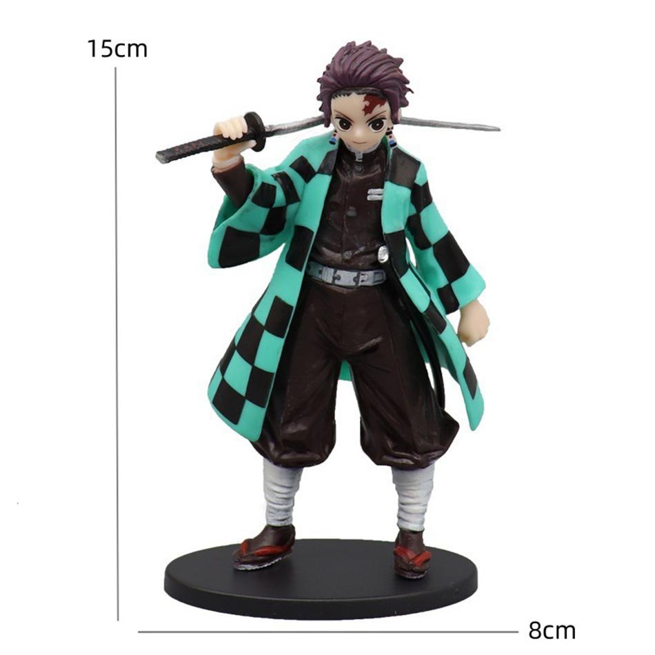 Anime Figure 10style Demon Slayer Figures Kimetsu No Yaiba Doll Tanjiro Nezuko Zenitsu Inosuke Warrior Action Figure Model Toys