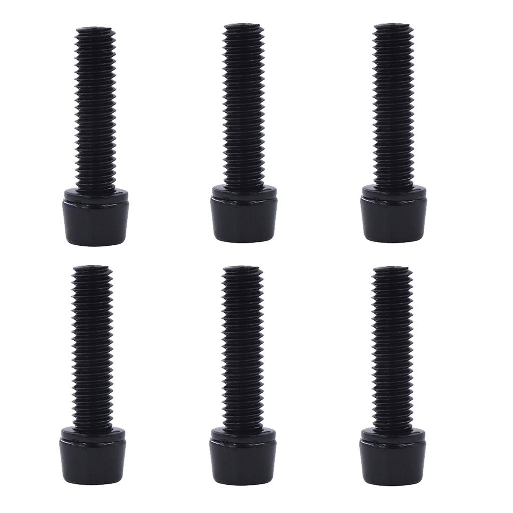 Bike Stem Bolts,Steel Tapered Bike Stem Bolts Bicycles Handlebar Bolts Screws with Washers for MTB/Road Bike