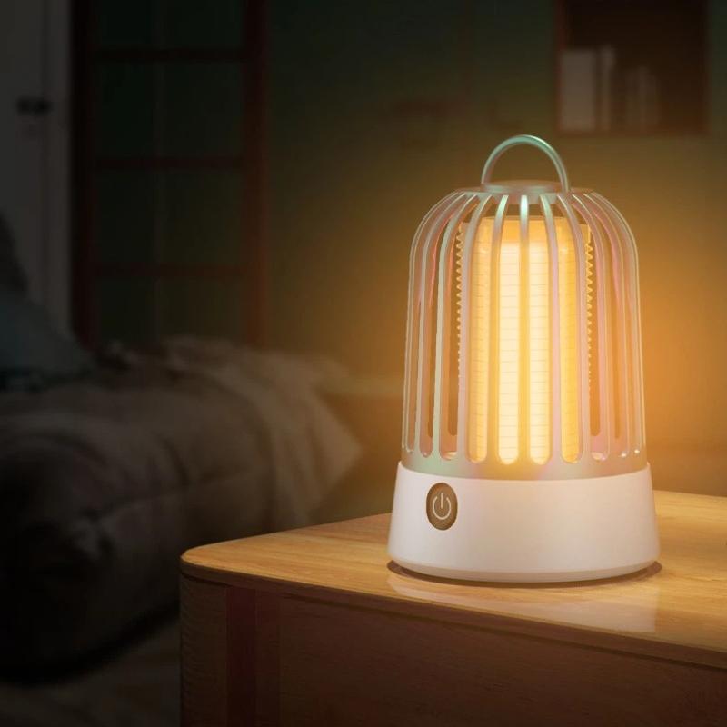 Electric Portable Mosquito Zapper With 360 Degree Uv Attraction Perfect For Home Bedroom Camping Use
