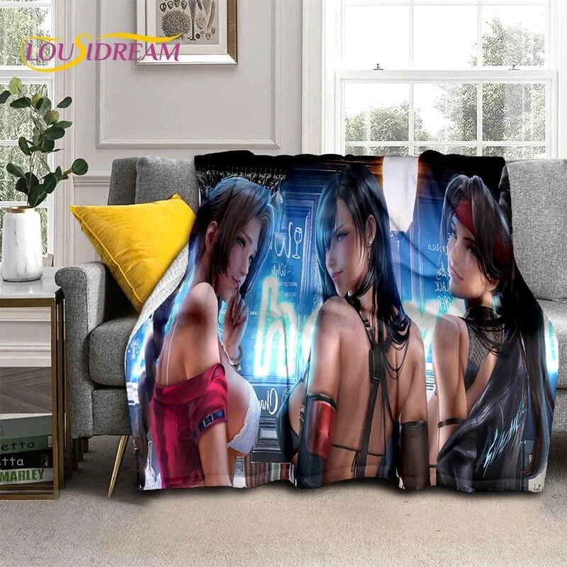 Anime-Spielfigur, sexy Spitze, Mädchen, niedliche Cartoon-Decke, weiche Überwurfdecke für Zuhause, Schlafzimmer, Bett, Sofa, Picknick, Decke, Kinder