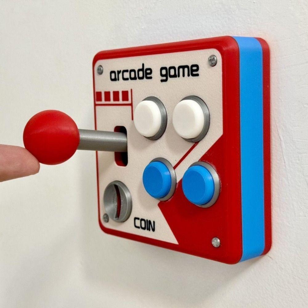 Creative Light Switch Guard Covers 3D Printed Console-shaped Switch Cover Living Room Decor