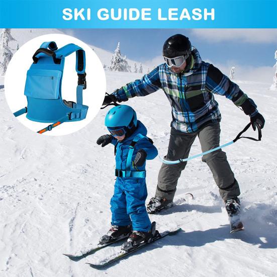 Kids Ski Training Harness with Leash Heavy Duty Teach Child Speed Control Beginner Snowboarding Skiing Auxiliary Trainer Traction Safety Belt