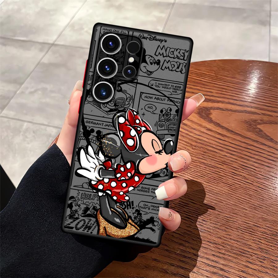 Mickey Minnie Maus Handyhülle Case für Samsung Galaxy S26 S25 Ultra S24 Plus S23 FE S22 S21 Note 20 10+ S20