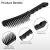 Galvanized Steel Wire Brush for Cleaning Rust Removal Welding Slag Paint with Ergonomic Handle Metal Wire Brush