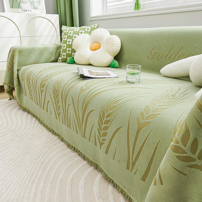 Chenille Sofa Cover Towel Full Covered Four Seasons Universal Simple Sofa Cushion Non-Slip Anti-Scratching Leather Sofa Cover