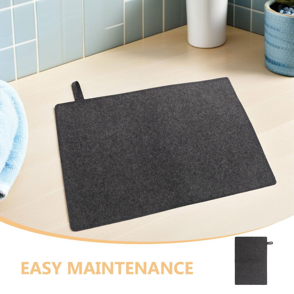 2Pcs Felt Sauna Bench Cushion Thick Waterproof Nonslip Seat Pad Portable Sauna Bath Mats Steam Room Seat Cushion