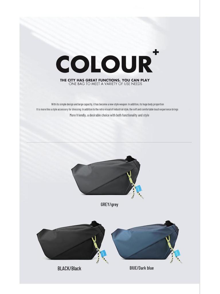 Men's Casual Commuter Crossbody Bag - Chest, Messenger, Cycling, Motorcycle & Sports Backpack