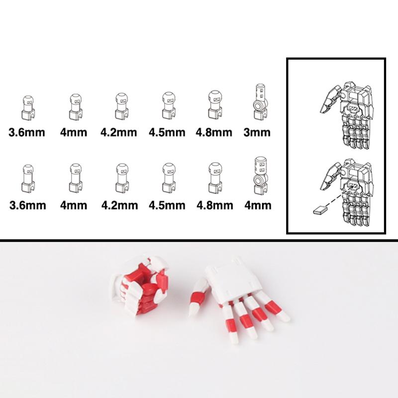

1 Pair Action Figures Building Claw Diy Accessories Movable Hand Set 3.0 Mg 1/100 1/144 Astray Red Frame Sazabi Ver.Ka Model A4