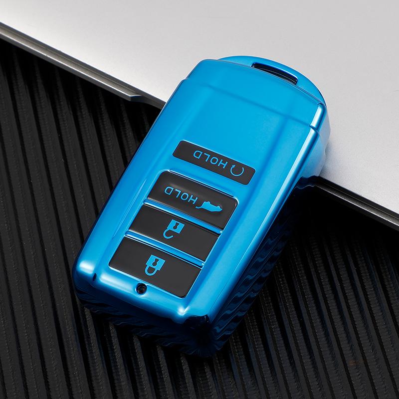 Honda Acura RDX RLX MDX CDX Nyckelskydd med Guld Kant - Passar TLX-L NSX Modeller