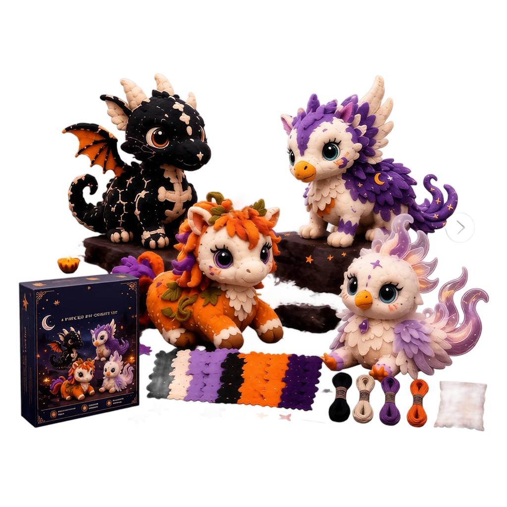 Halloween-Tierfiguren-Set - Dekoration für Partygeschenke und oder