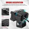 1PCS 60W Motorcycle LED Lens Spotlight Double Lenses Spotlight Motorcycles Auxiliary Fog Lamp Dual Color White Yellow Light