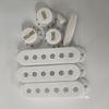 FLEOR Set von 50/50/52mm ST Single Coil Gitarren Tonabnehmer Abdeckungen 2 Ton 1 Volume Regler Schalterspitzen SSS Gitarrenteile