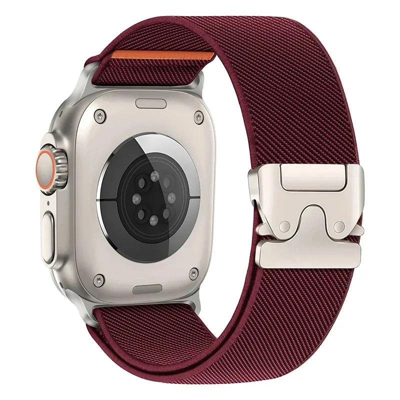 Parachute Straps for Apple Watch 10 Band 46mm 42-41-45mm Ultra 2 49mm 44mm Nylon Bracelet iWatch Apple Watch Series 9 8 SE 5 6 7