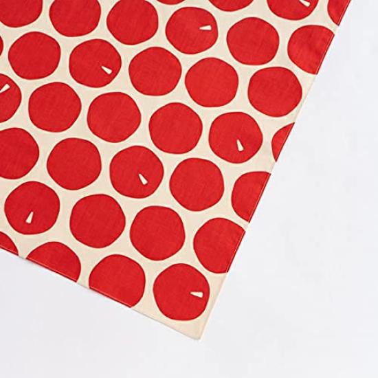 Kamawanu Delicious Furoshiki Apple Design Made in 50cm x Cotton Lunch Box Pocket Square Perfect for Respect for the Aged Kindergarten School Entrance