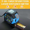 3-in-1 Laser Rangefinder Tape Measure with LCD Display Backlight Rangefinder Building Measurement Device, Christmas Gift