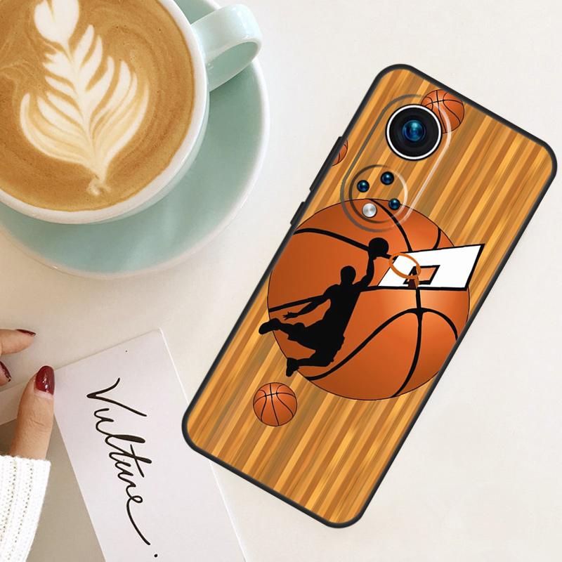 

Sport Love Basketball For Huawei P40 P20 P30 P60 Pro Nova 5T 9 P Smart Honor Magic5 Lite 50 70 90 X8 X8a X9a Case Honor X8a