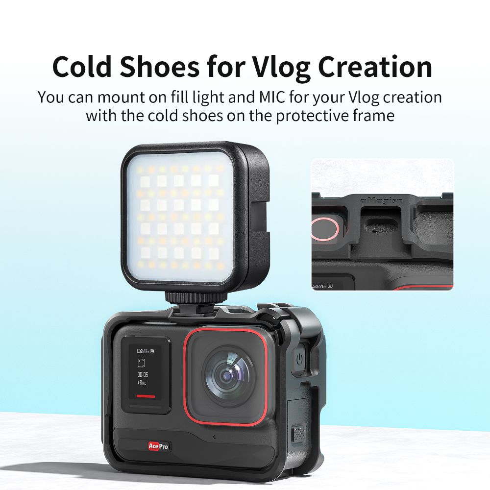 Expansion Cage Case Protection Housing Shell New Protective Frame for Insta360 Ace/Ace Pro