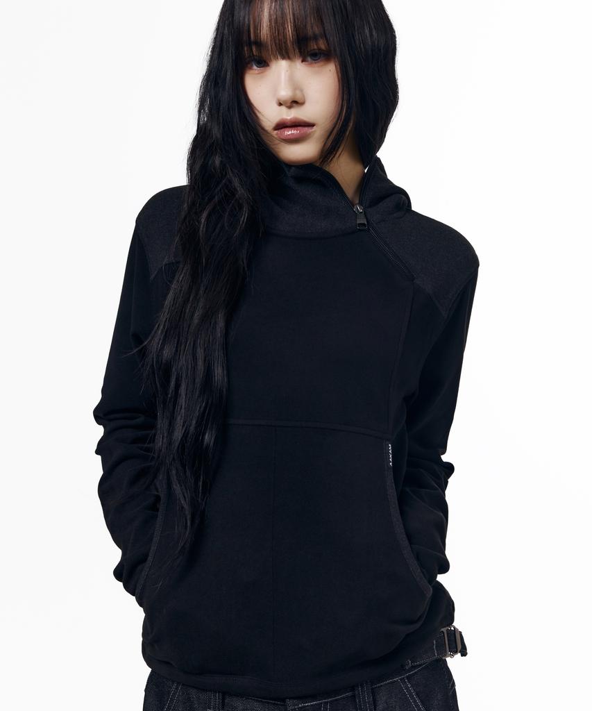 AAKAM Fleece Utility Hooded Long Sleeve (Black)
